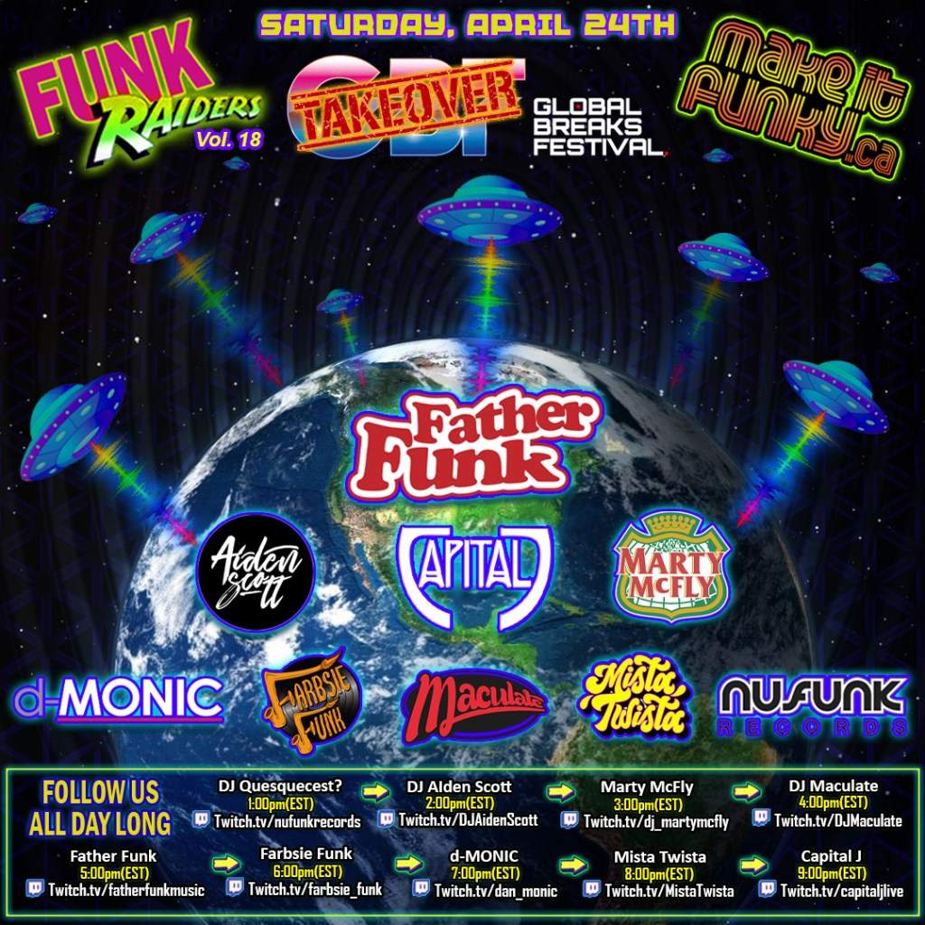 #Funkraiders v.18 Global Breaks Fest Takeover - Página frontal