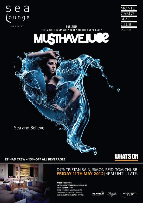 Sea Lounge presents Musthavesoul - フライヤー表