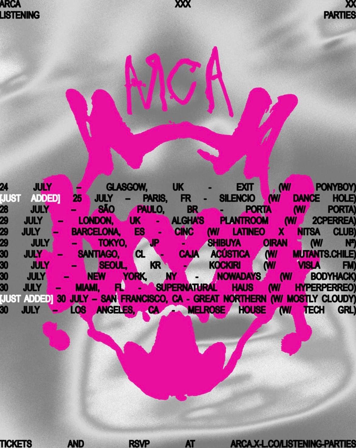 ARCA: XXXXX OFFICIAL LISTENING PARTY MIAMI with Hyperperreo at