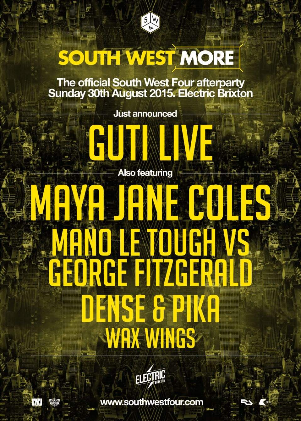 South West More with Maya Jane Coles, Mano Le Tough vs George Fitzgerald - Página frontal