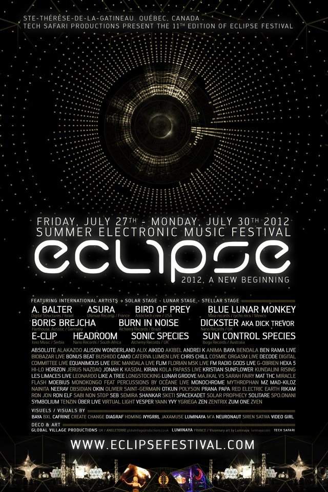 Eclipse Festival 2012 - フライヤー表