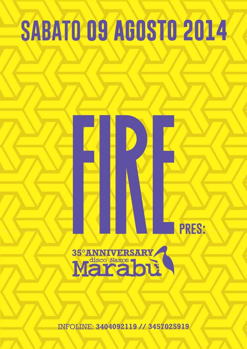 Fire Pres: 35 Years of Marabù with Mind Against + Paolo Martini - フライヤー裏