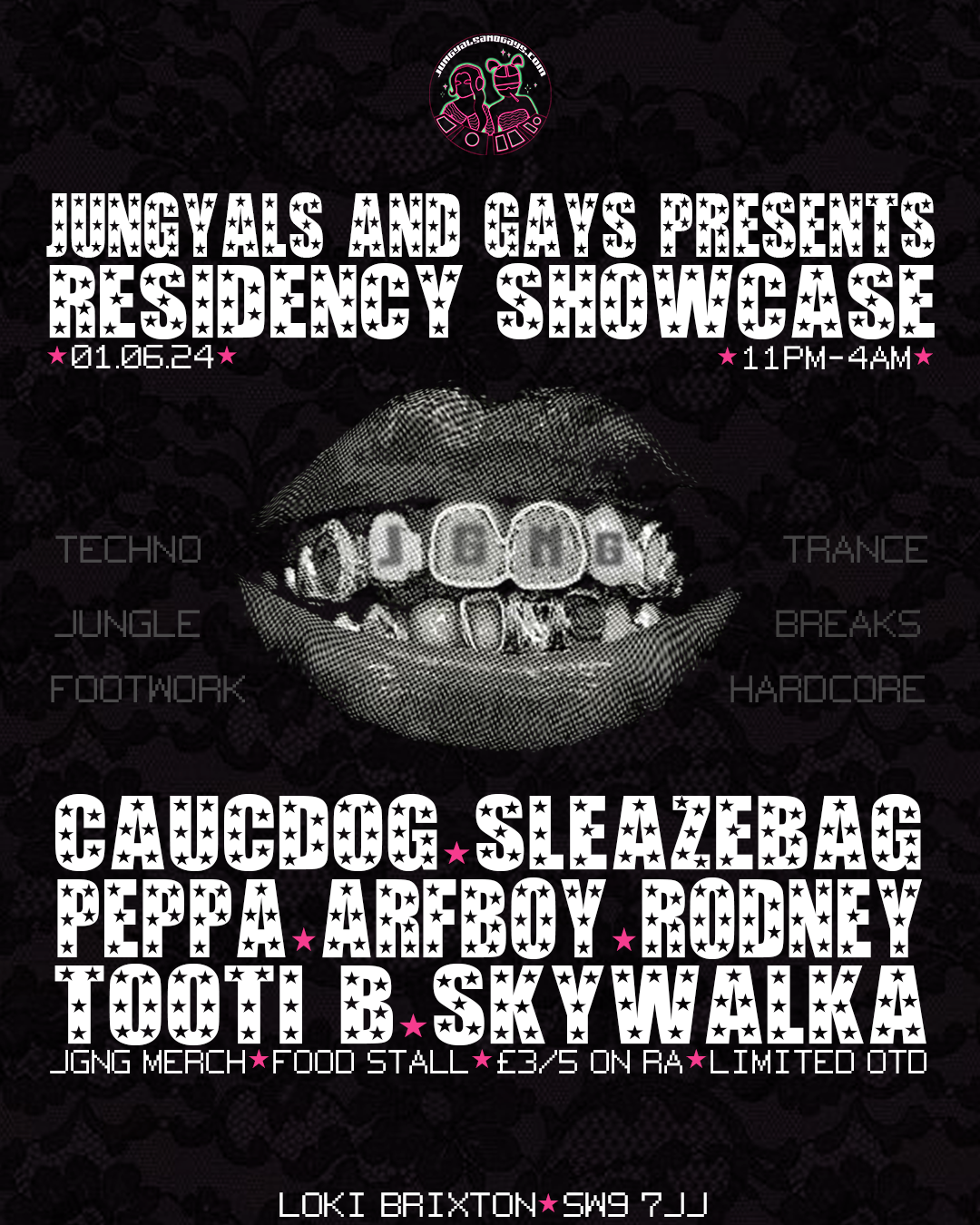 jungyals and gays PRESENTS: RESIDENCY SHOWCASE - Página frontal