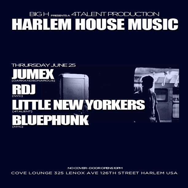 Harlem House Music - フライヤー表