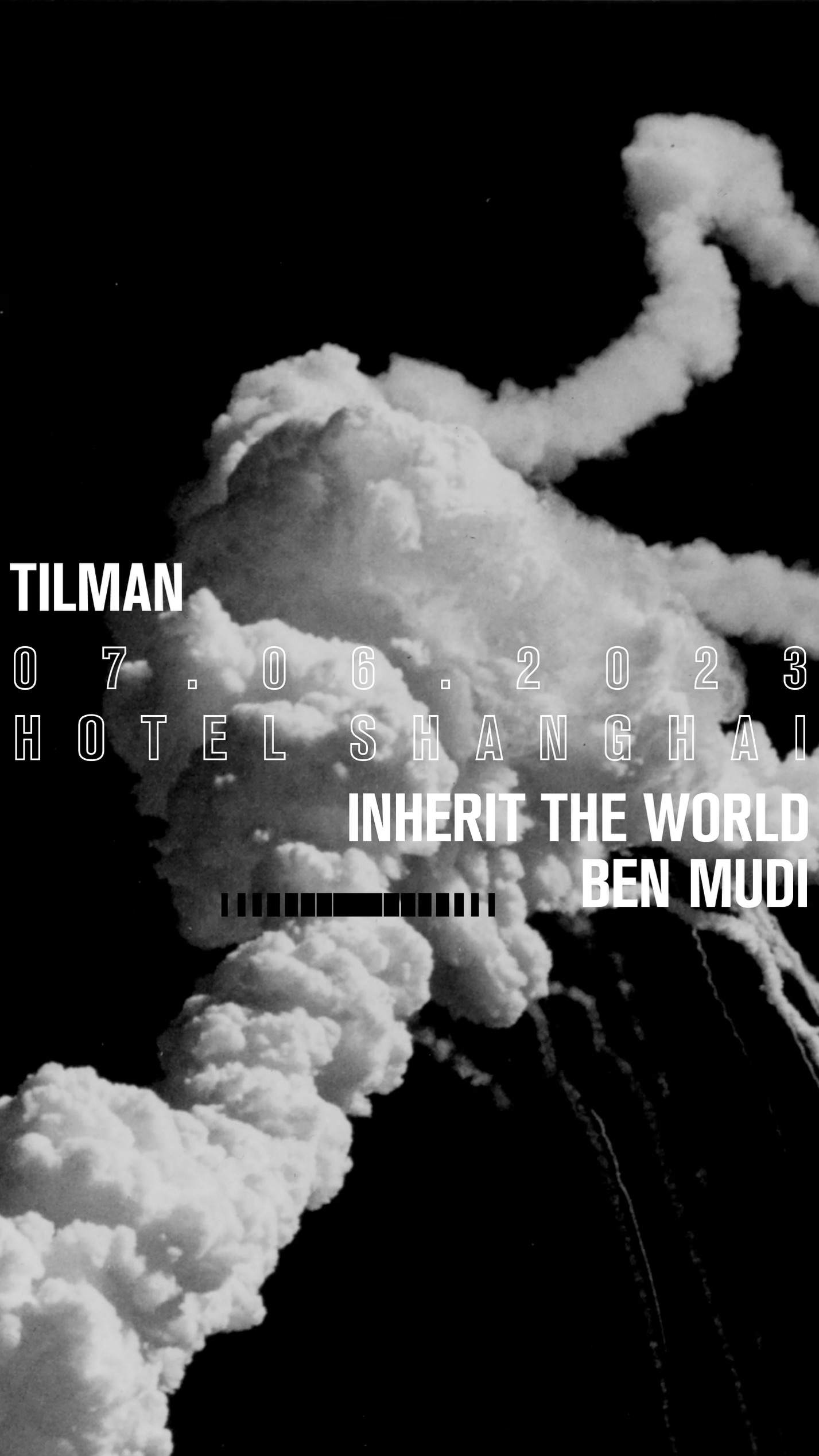 Inhale Exhale with Tilman, Inherit The World, Ben Mudi - フライヤー表