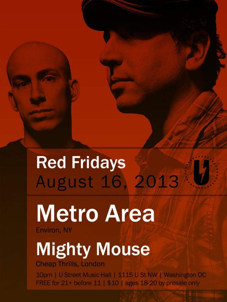 Red Fridays Pres. Metro Area with Mighty Mouse - Página frontal