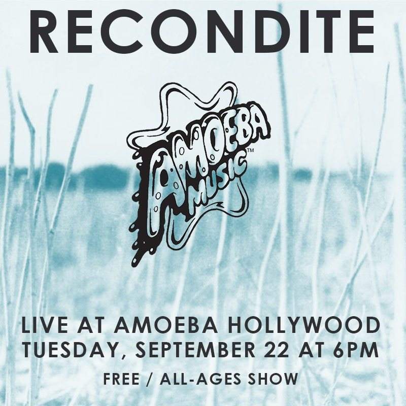 Recondite at Amoeba Music - フライヤー表