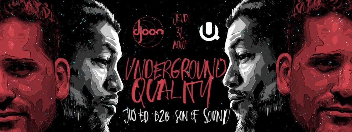 Underground Quality: Jus-Ed b2b Son of Sound All Night Long - Página frontal