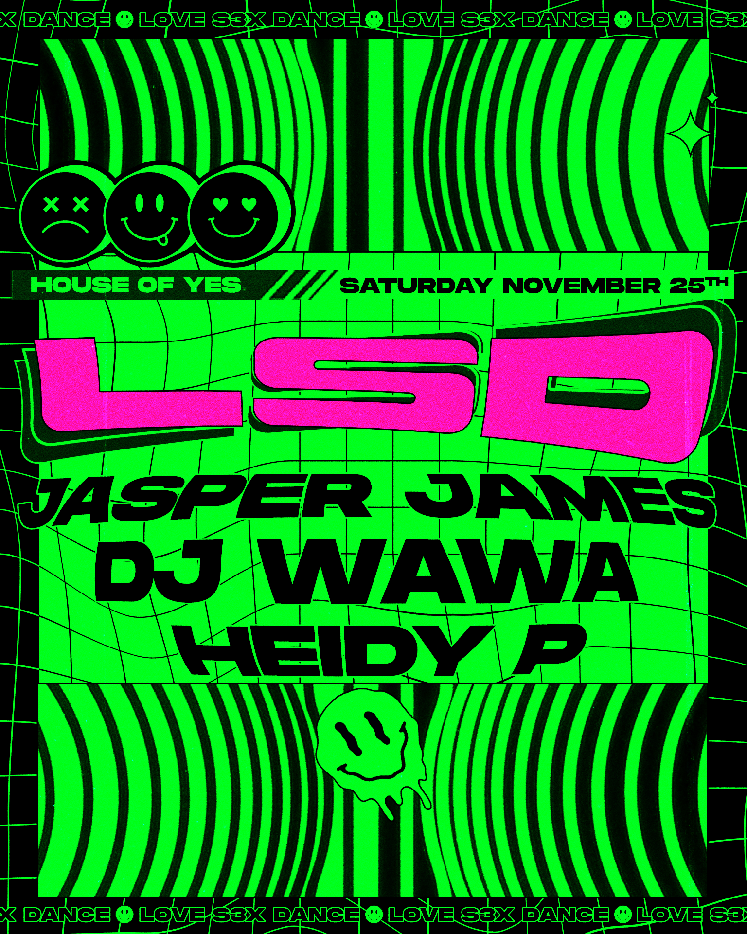 Jasper James · DJ Wawa · Heidy P at House Of Yes | The ONYX Room, New York  City