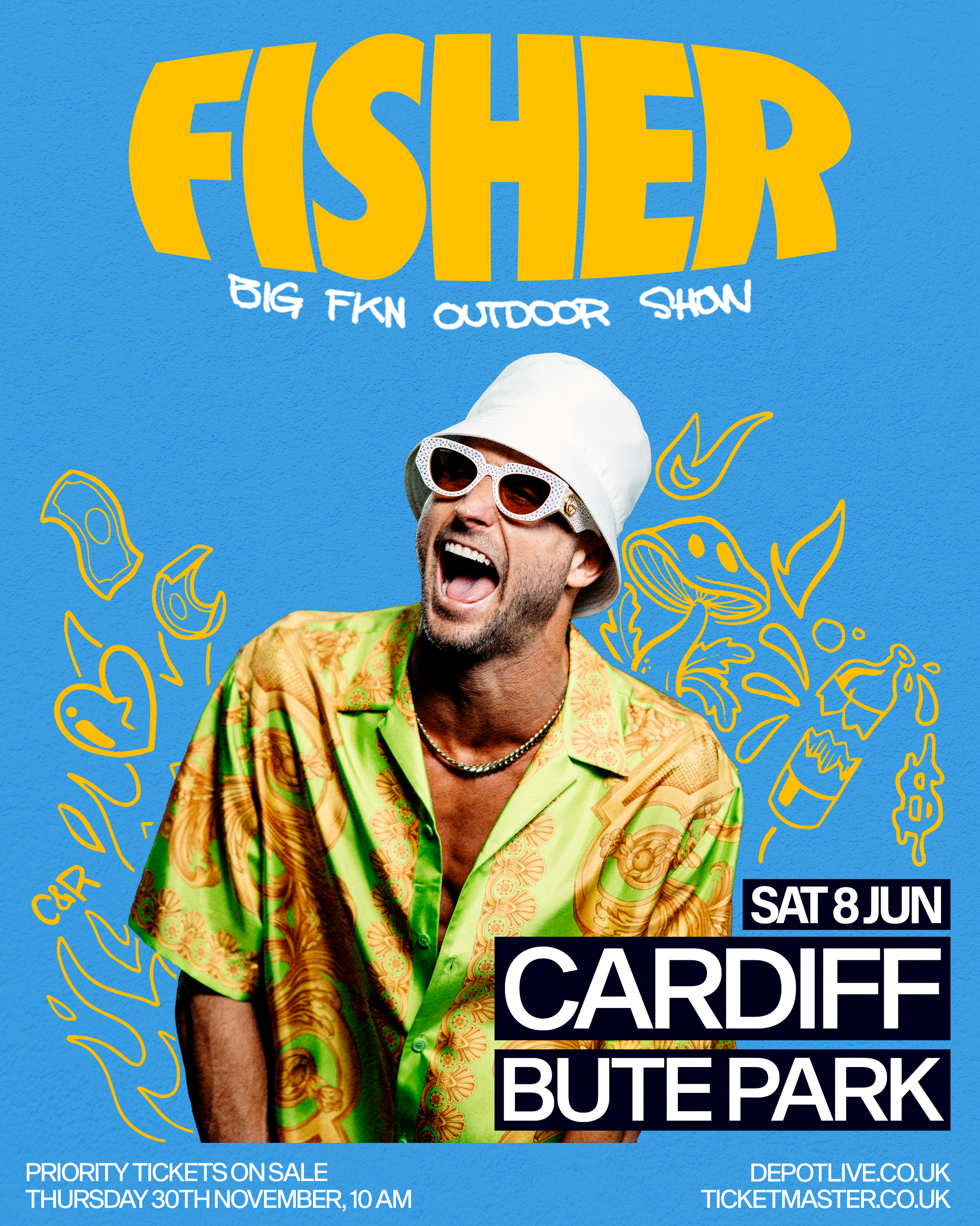 [CANCELLED] FISHER In Bute Park - フライヤー表