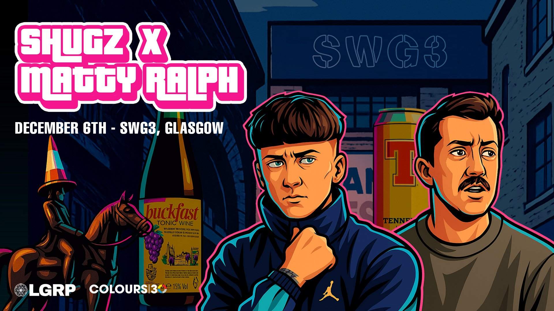 Colours presents Shugz x Matty Ralph at SWG3, Glasgow