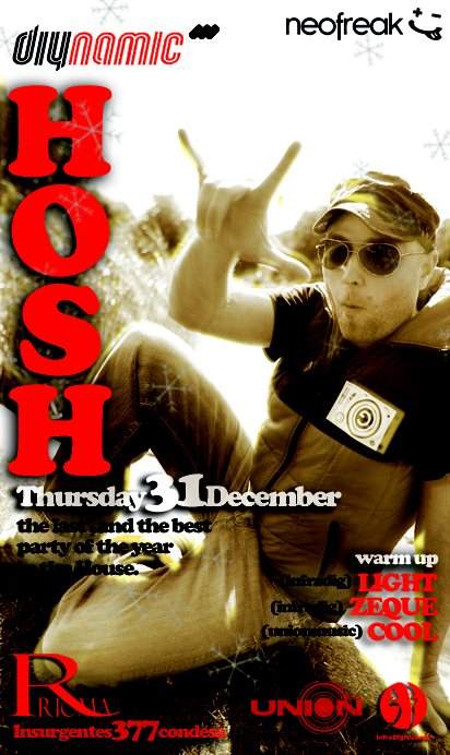 New Years Eve with H.O.S.H - フライヤー表