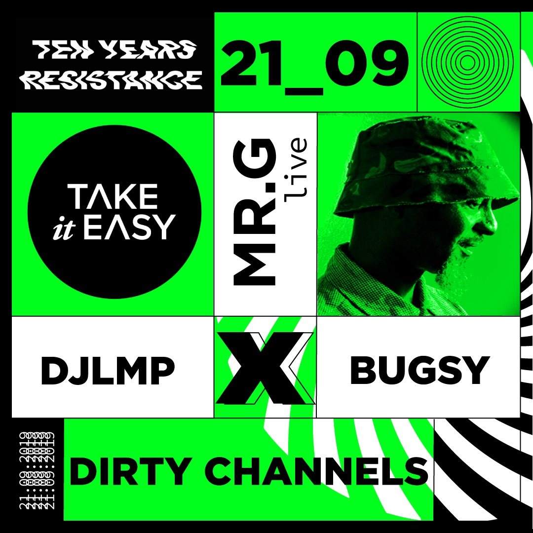 MR. G, Bugsy, DJLMP, Dirty Channels - Take it Easy - Página frontal