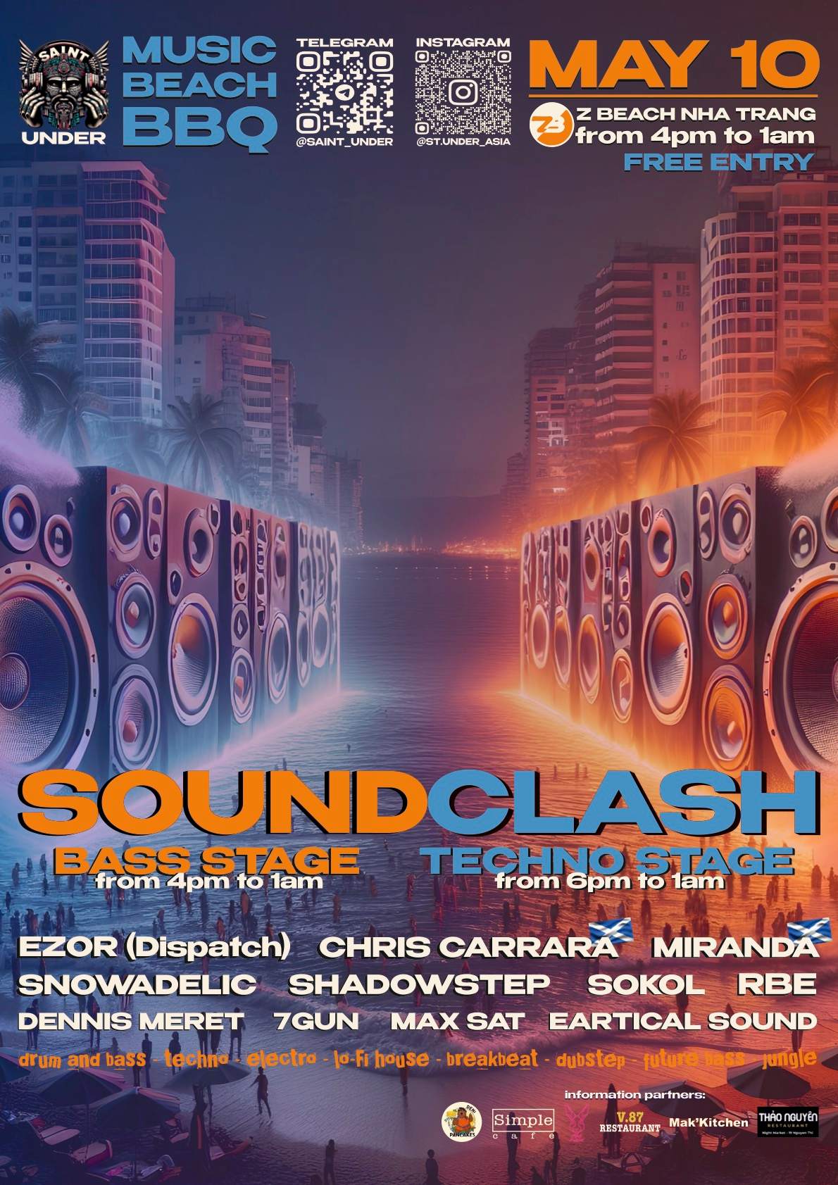 SOUNDCLASH - OPEN AIR from SAINT UNDER in the center of Nha Trang - フライヤー表