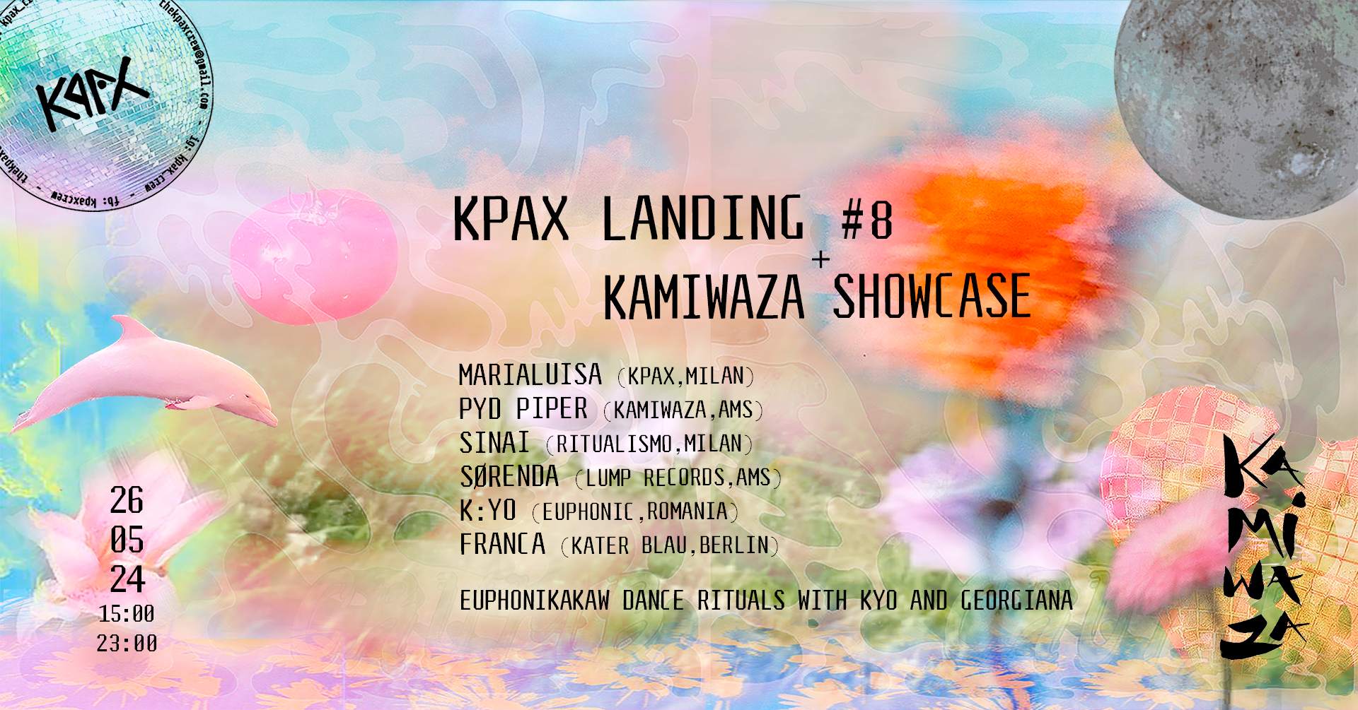 KPAX landing #08 - Kamiwaza Showcase // Franca (Kater Blau) - フライヤー表