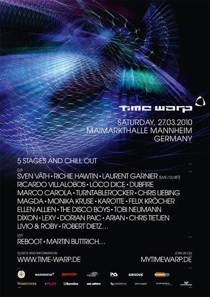 Time Warp 2010 - Página frontal