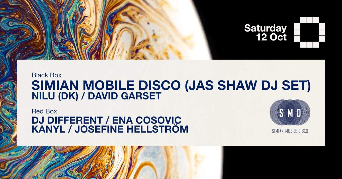 Simian Mobile Disco (Jas Shaw DJ set) / David Garset / NILU (DK) / DJ Different / Kanyl - Página frontal