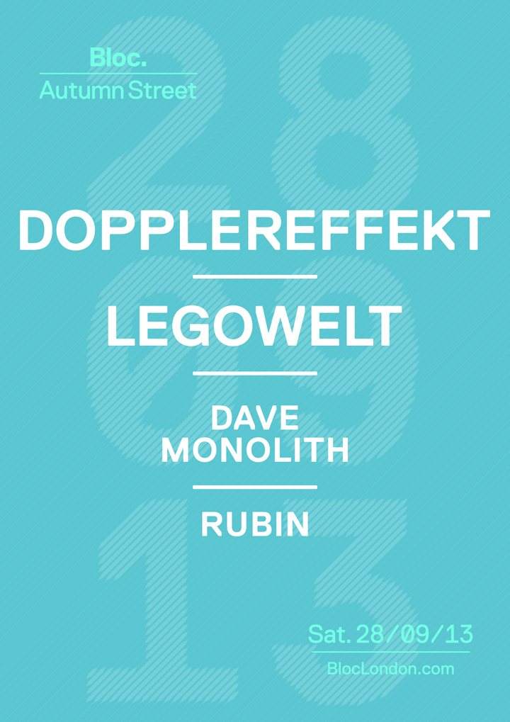 Bloc: Dopplereffekt / Legowelt / Dave Monolith - Página frontal