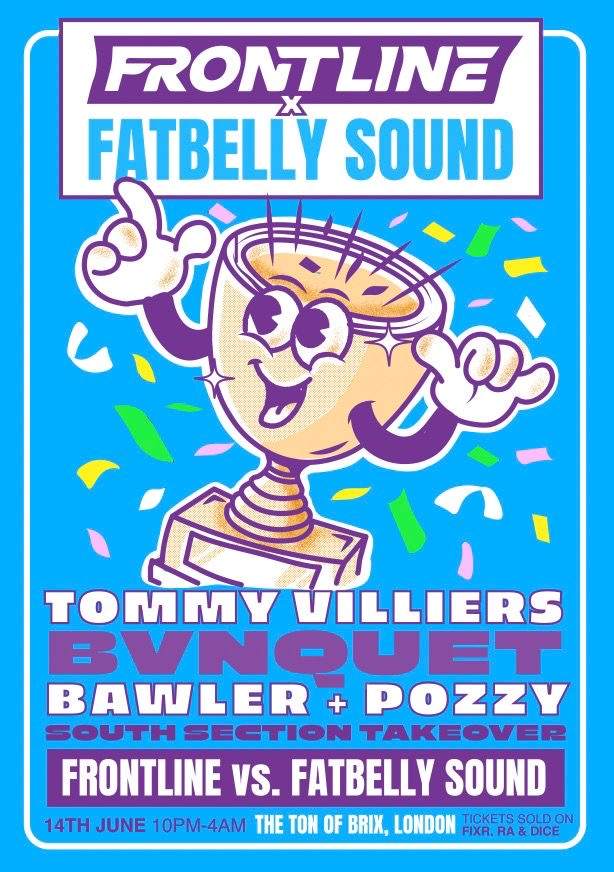 Frontline x FatBelly Sound presents: Tommy Villiers & BVNQUET - フライヤー表