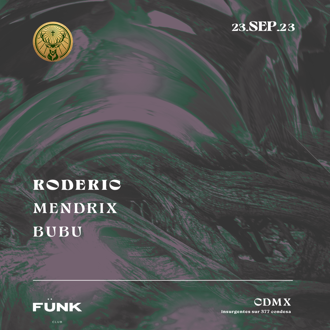 Roderic + Mendrix + Bubu - フライヤー表