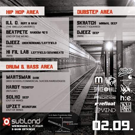 U.N.I.T.Y - Drum & Bass, Dubstep & Hip Hop - フライヤー裏
