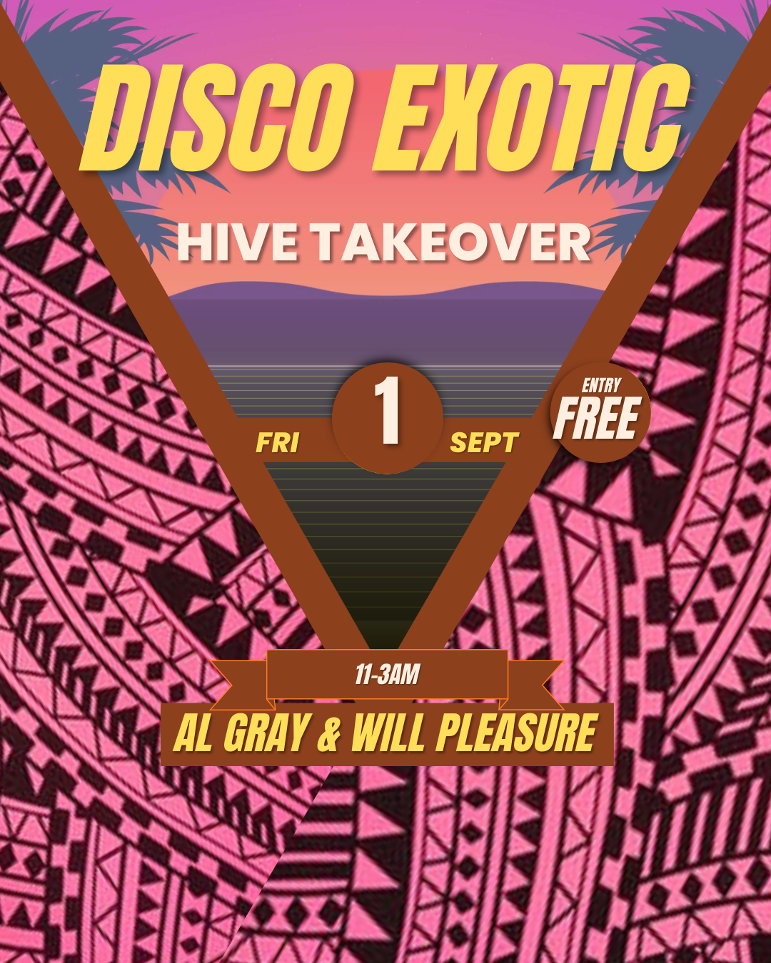 Disco Exotic Hive Takeover - Página frontal