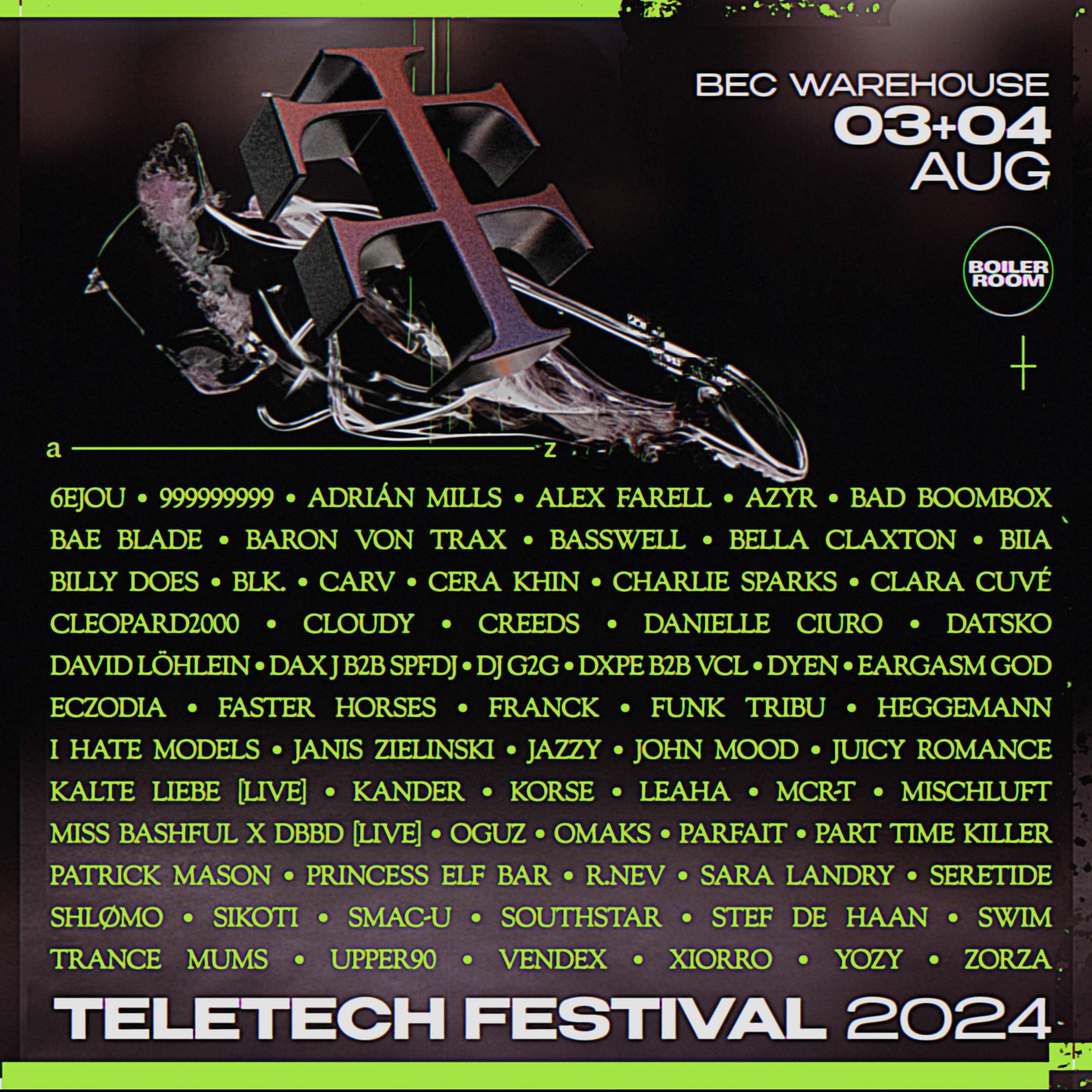 Teletech Festival 2024 - フライヤー裏