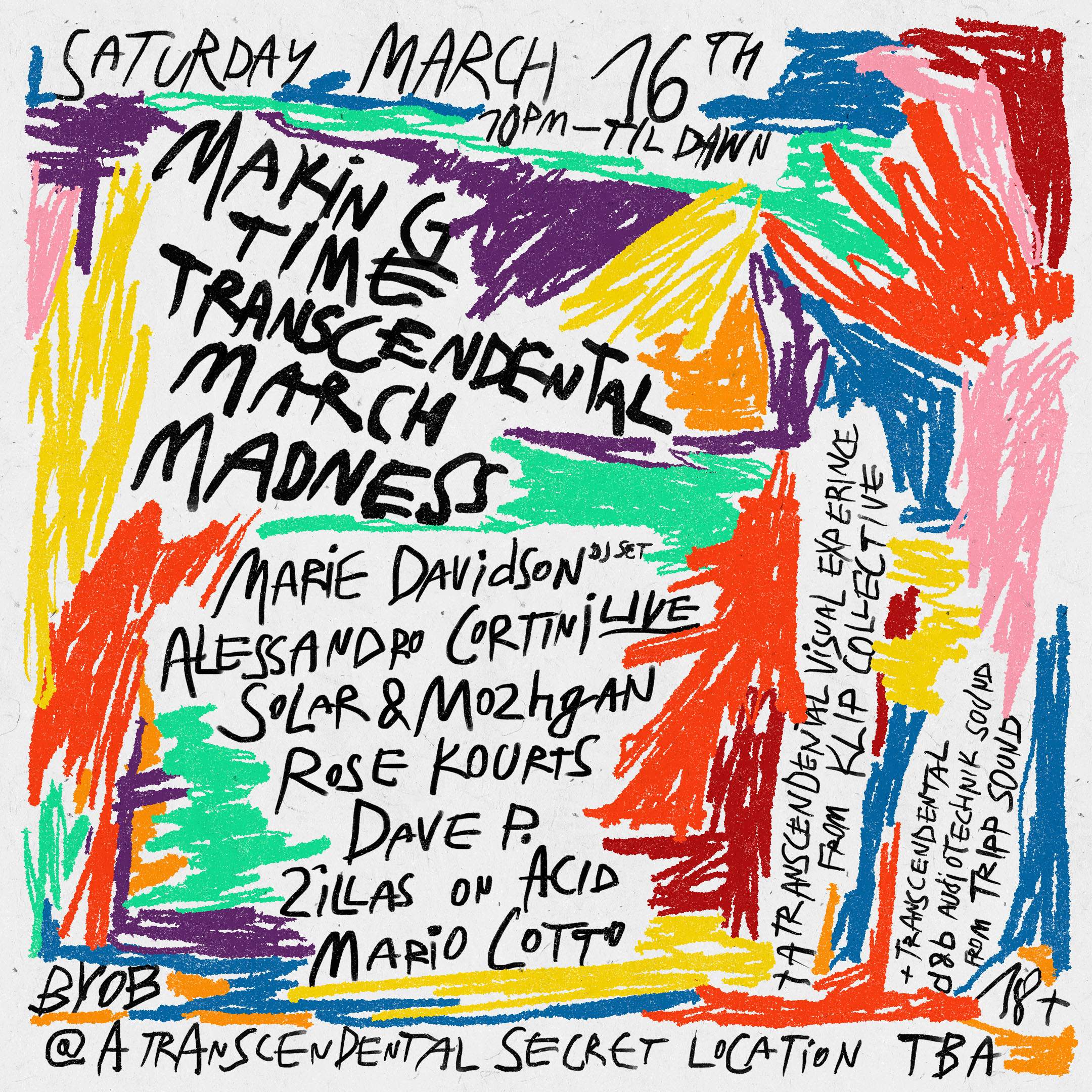 Making Time with Marie Davidson (DJ set), Alessandro Cortini (LIVE), Solar & Mozhgan & MORE  - フライヤー表