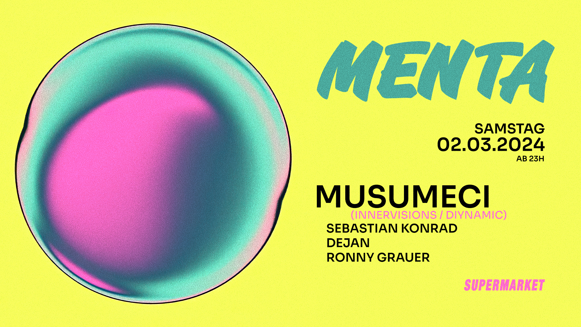 Menta with Musumesci - フライヤー表