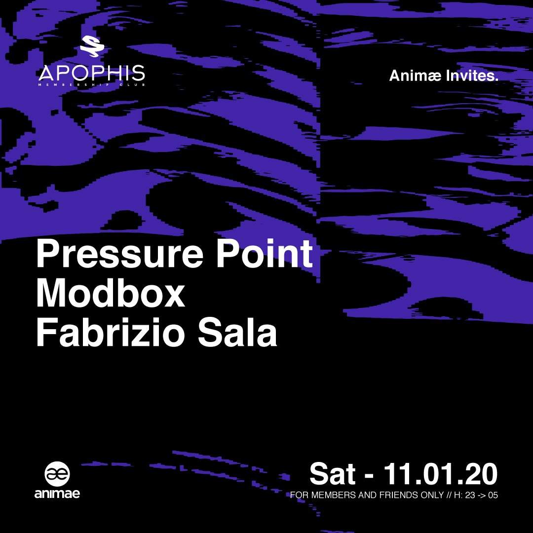 Animæ Invites: Pressure Point + Modbox + Fabrizio Sala - Página frontal