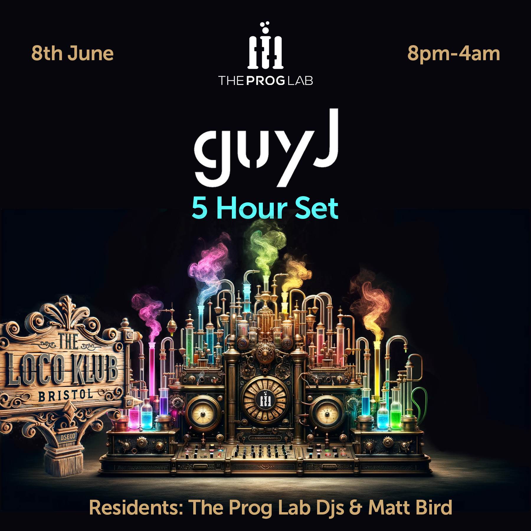 The Prog Lab presents Guy J (5 hour Set) - フライヤー表