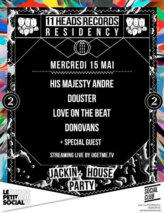 11 Heads Records Residency - フライヤー表