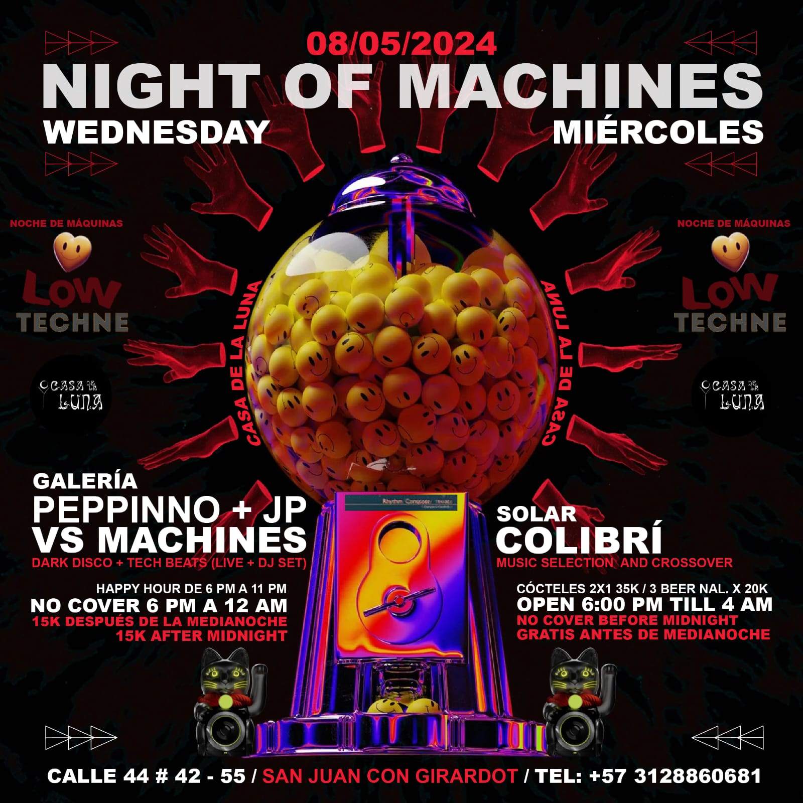 Every Wednesday is Machine Night (Techno, House and Dark Disco Night) - Página frontal