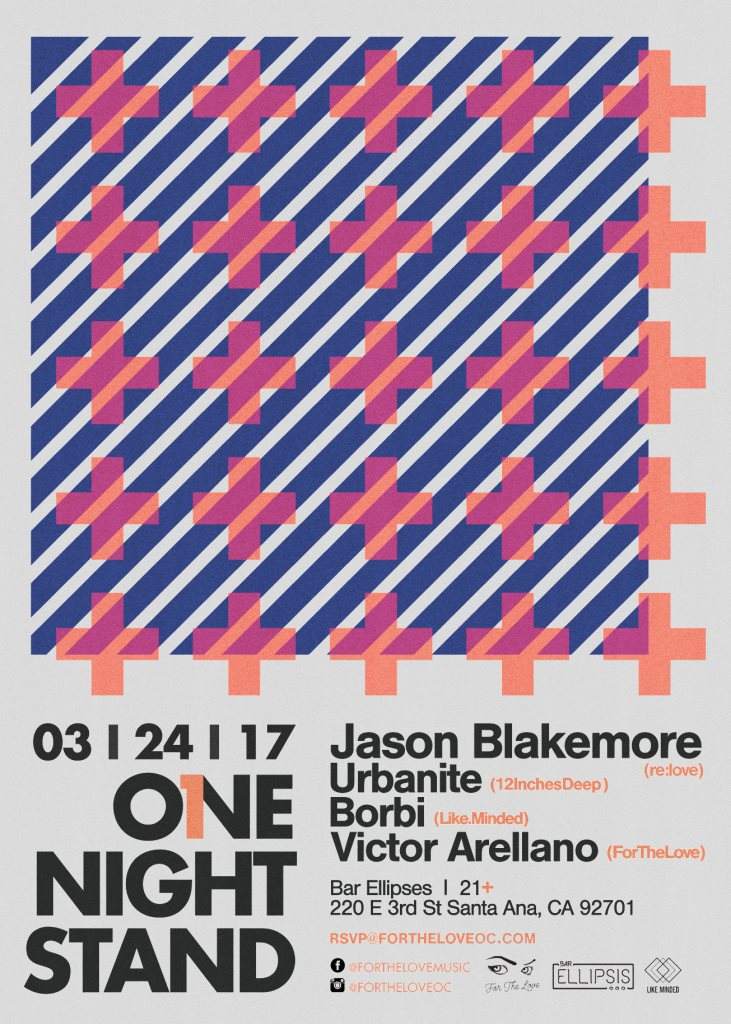 For The Love Pres. One Night Stand with Jason Blakemore - フライヤー表