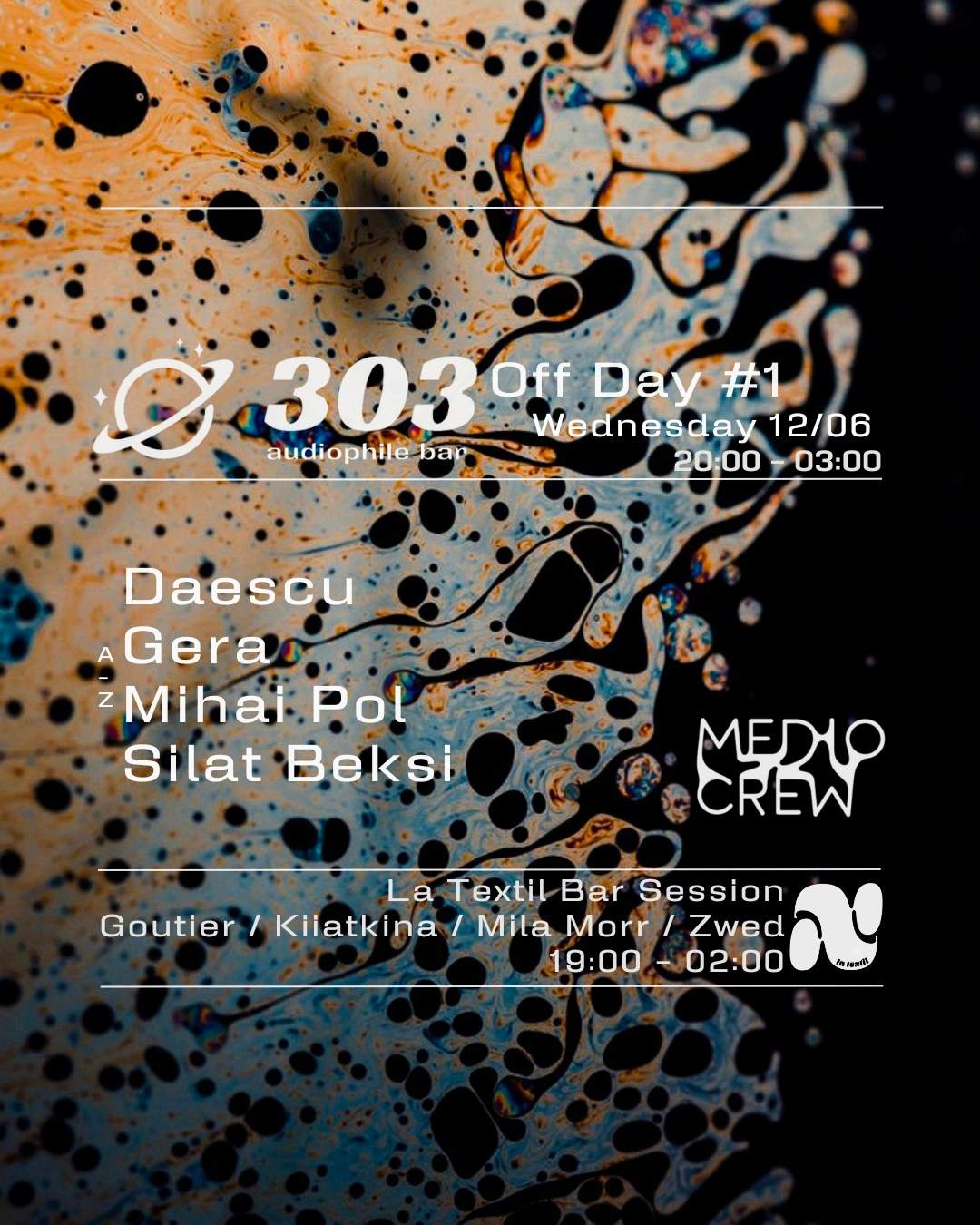 Medio Crew presents Mihai Pol / Silat Beksi / Daescu / Gera - フライヤー表