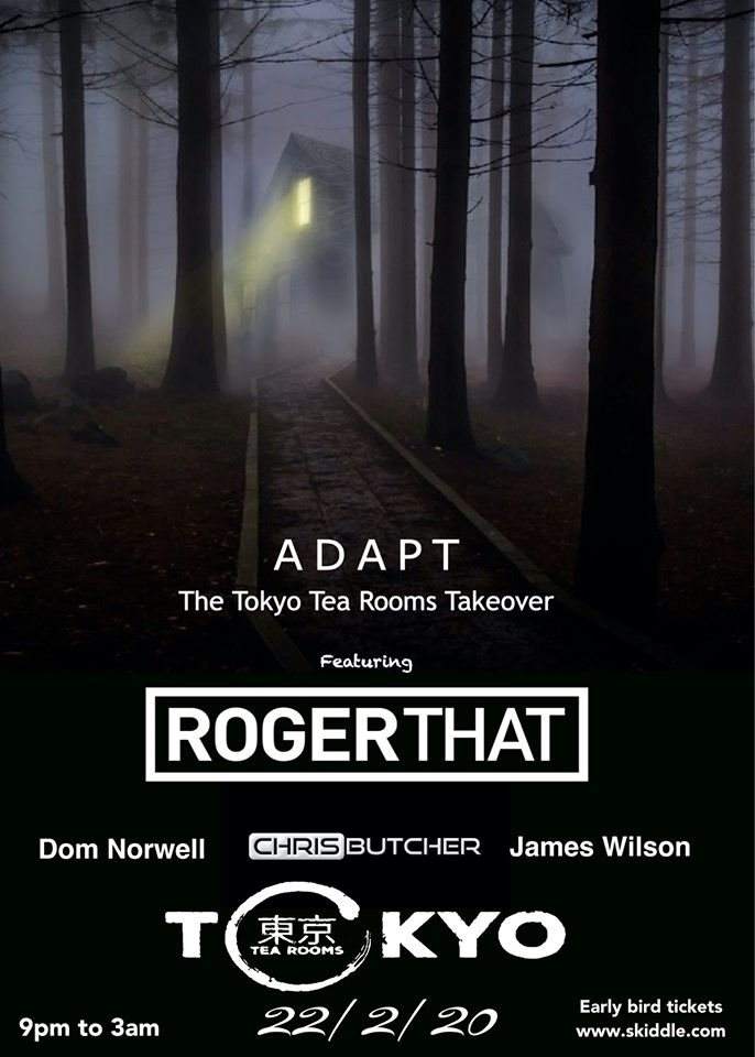 Adapt presents - Roger That - フライヤー表