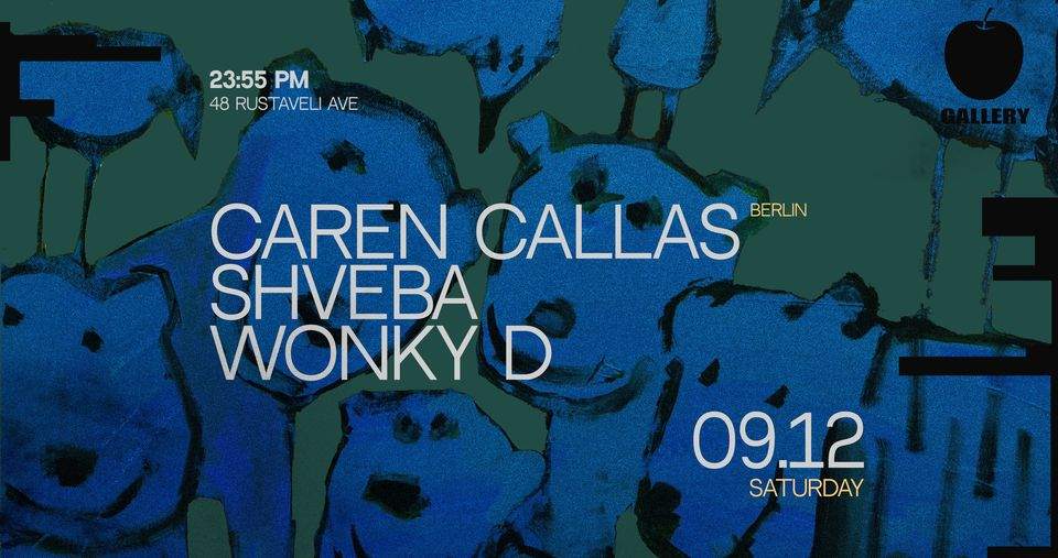 Cafe-Gallery: Caren Callas · Shveba · Wonky D - フライヤー表