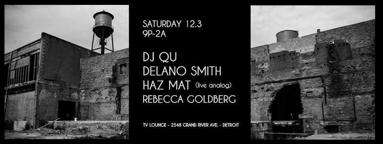 DJ QU and Delano Smith in Detroit - フライヤー表