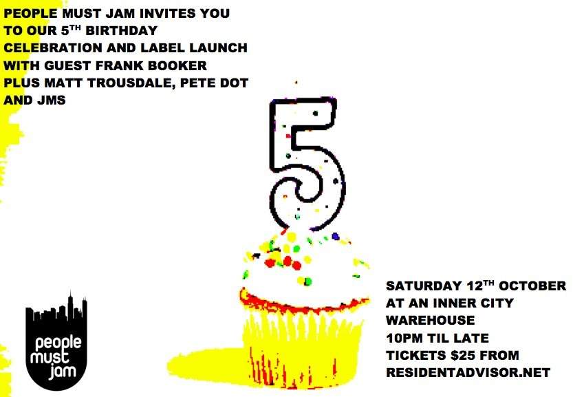 People Must Jam - 5th Birthday / Label Launch - Página frontal