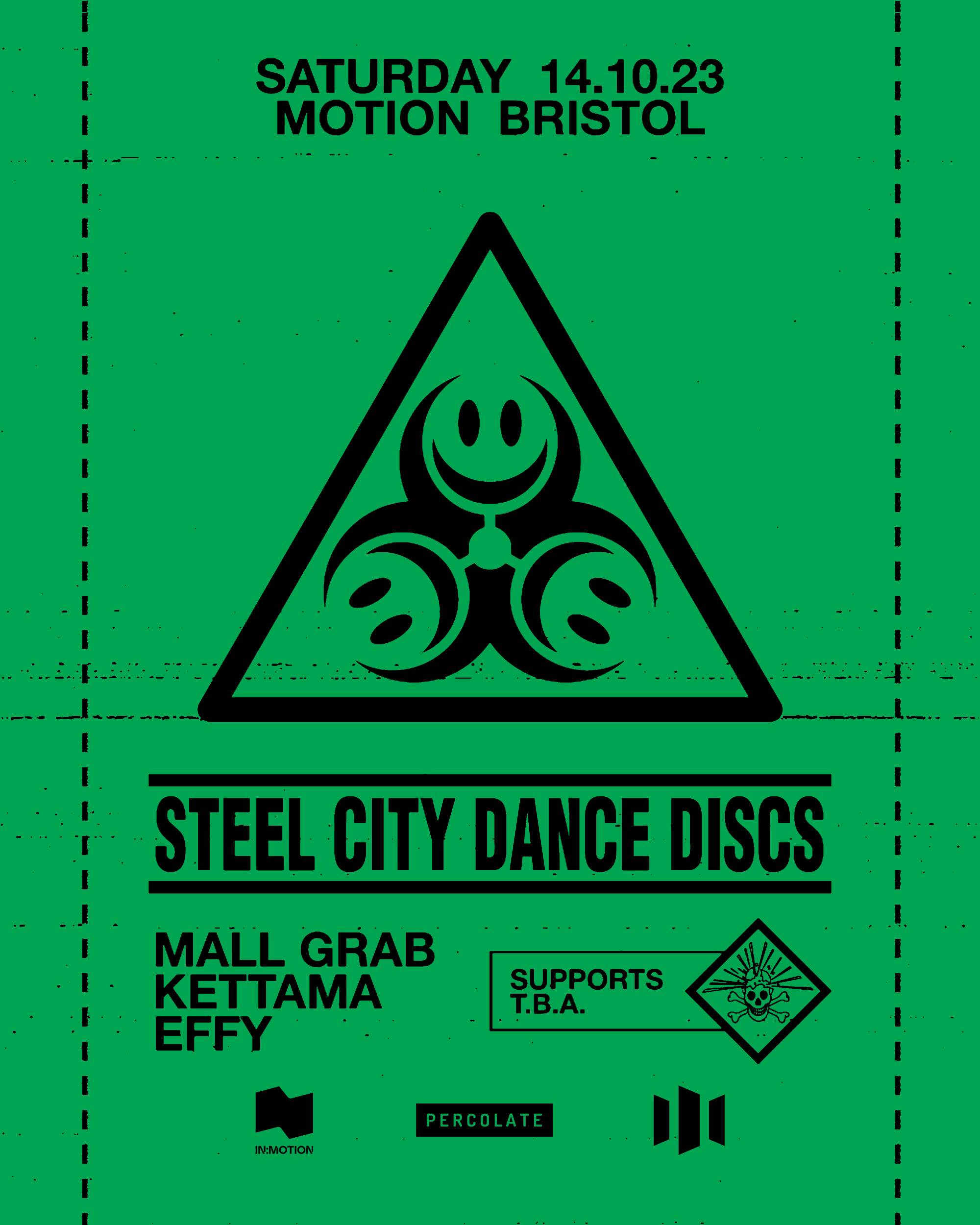 In:Motion & Percolate x Steel City Dance Discs: Mall Grab - Página frontal