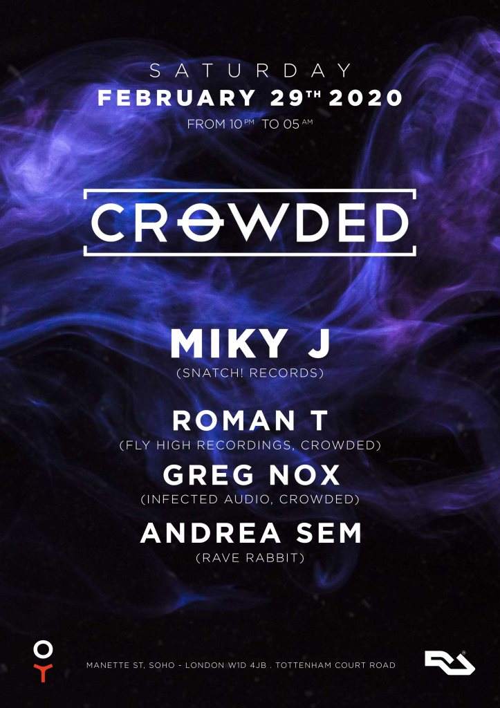 Crowded 003 with Miky J (Snatch! Records) - フライヤー表