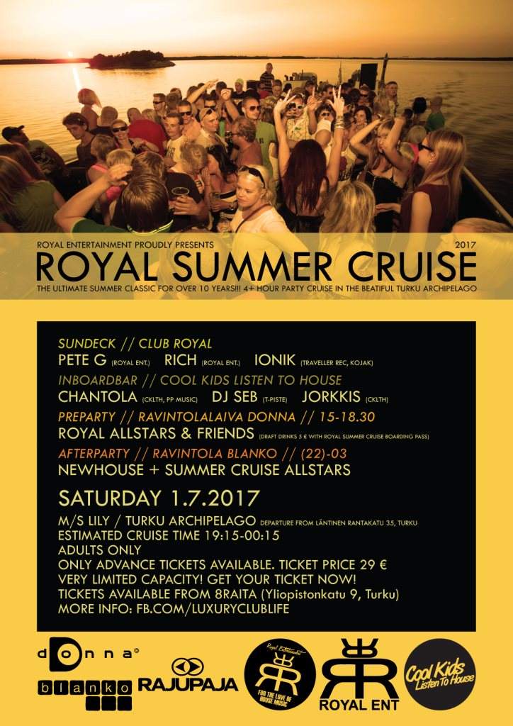 Royal Summer Cruise - Página frontal
