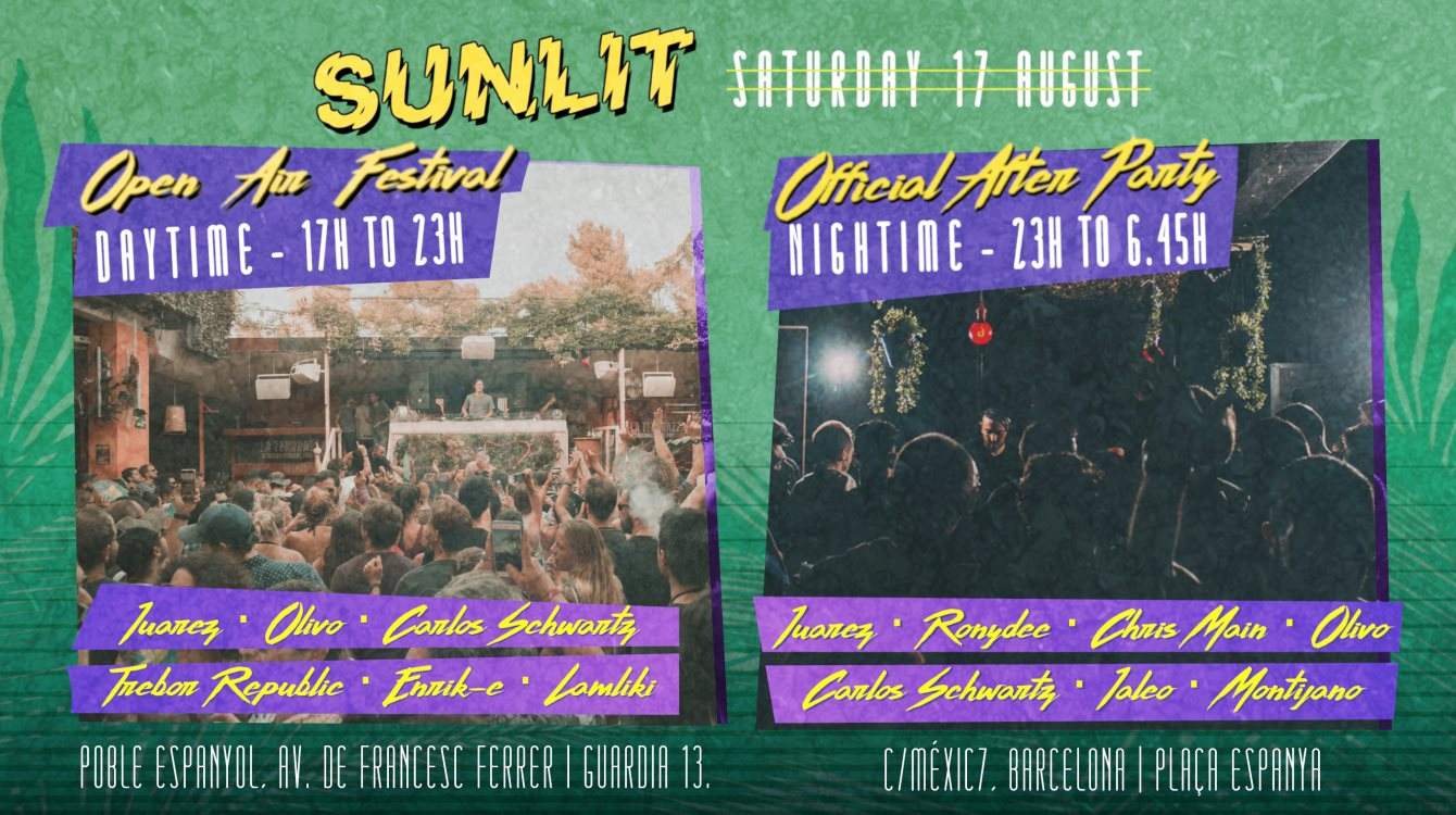 Sunlit Open Air Festival - La Terrrazza Daytime + Underground Night Club - フライヤー裏
