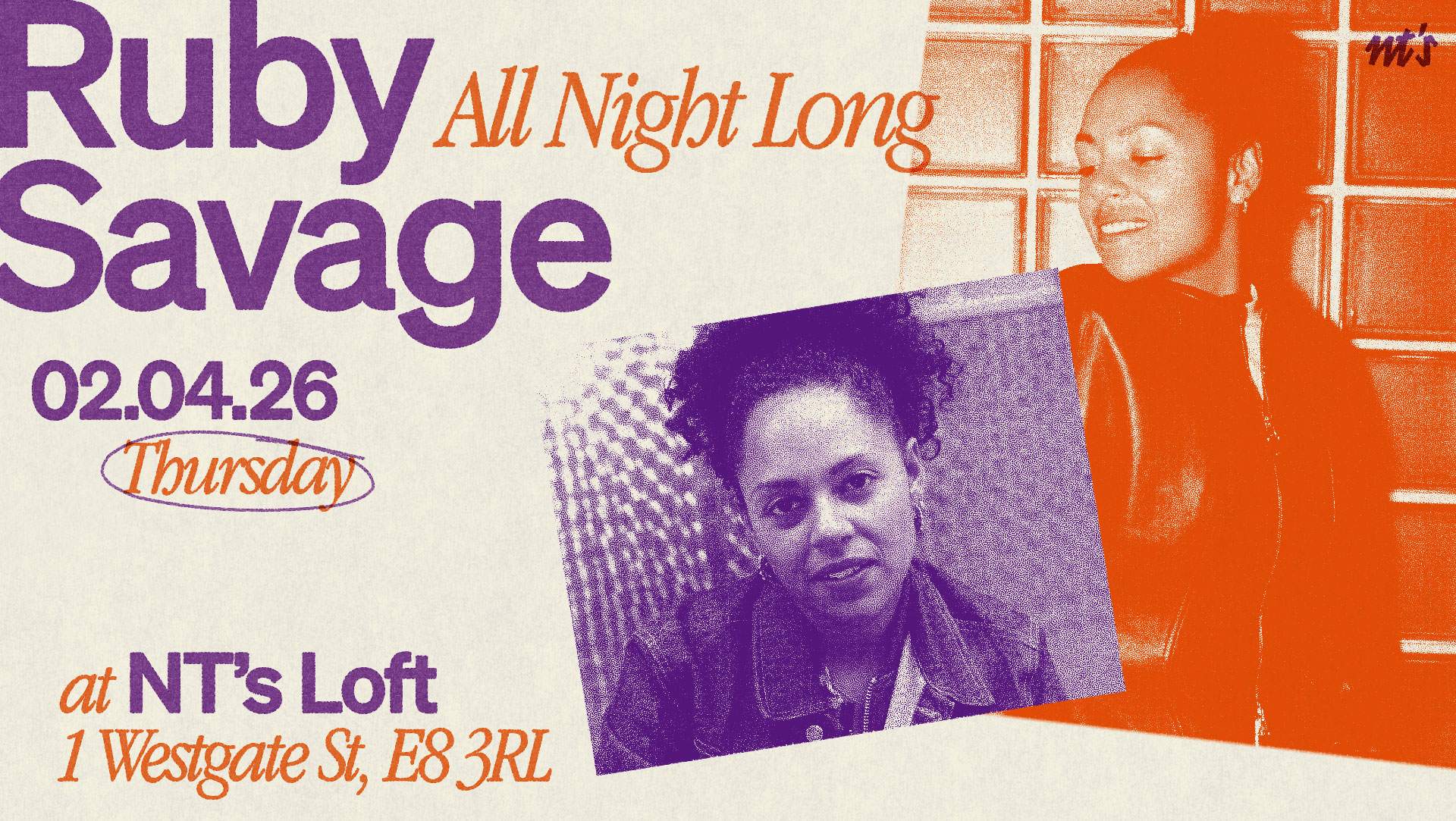 NT's Loft Easter Thursday: Ruby Savage [All Night Long] at Night Tales ...
