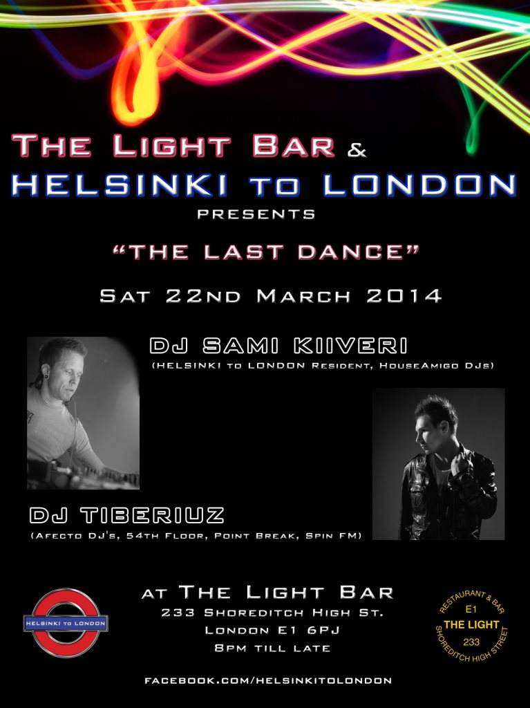 The Light Bar & Helsinki to London Pres. The Last Dance - Página frontal