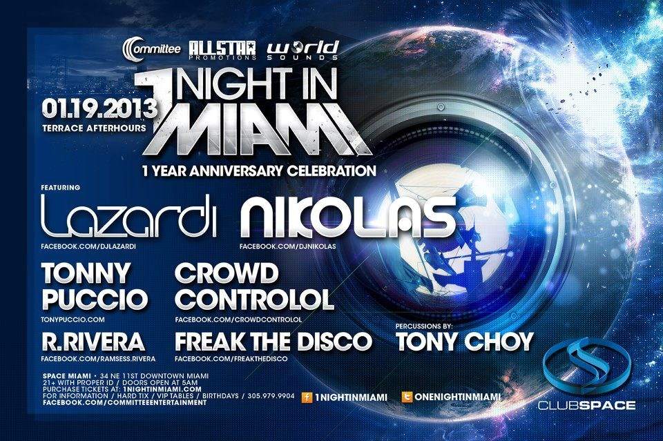 One Night In Miami 1 Year Afterhours - フライヤー表