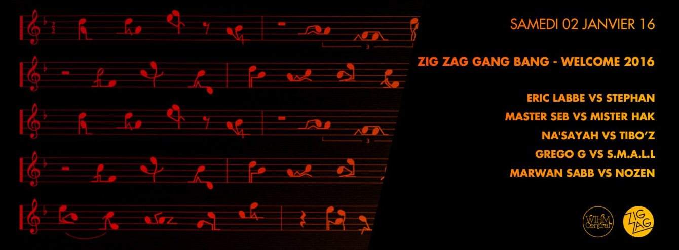 Zig Zag Gang Bang: Welcome 2016 - Página frontal