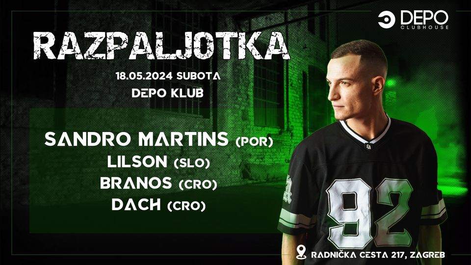 Techno Razpaljotka at DEPOklub - Página frontal