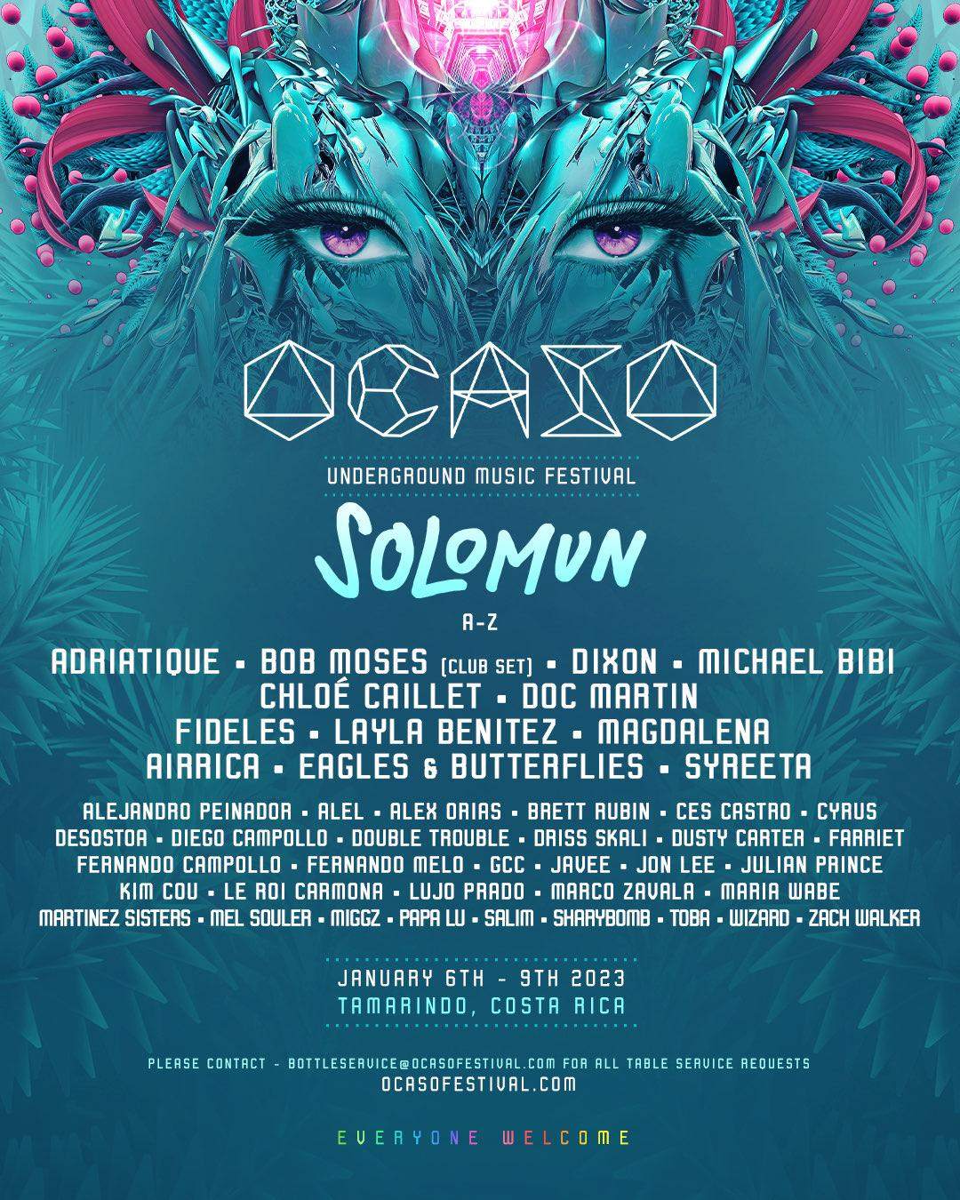 Ocaso Festival 2023 - Solomun + Adriatique + Michael Bibi + Bob Moses ...