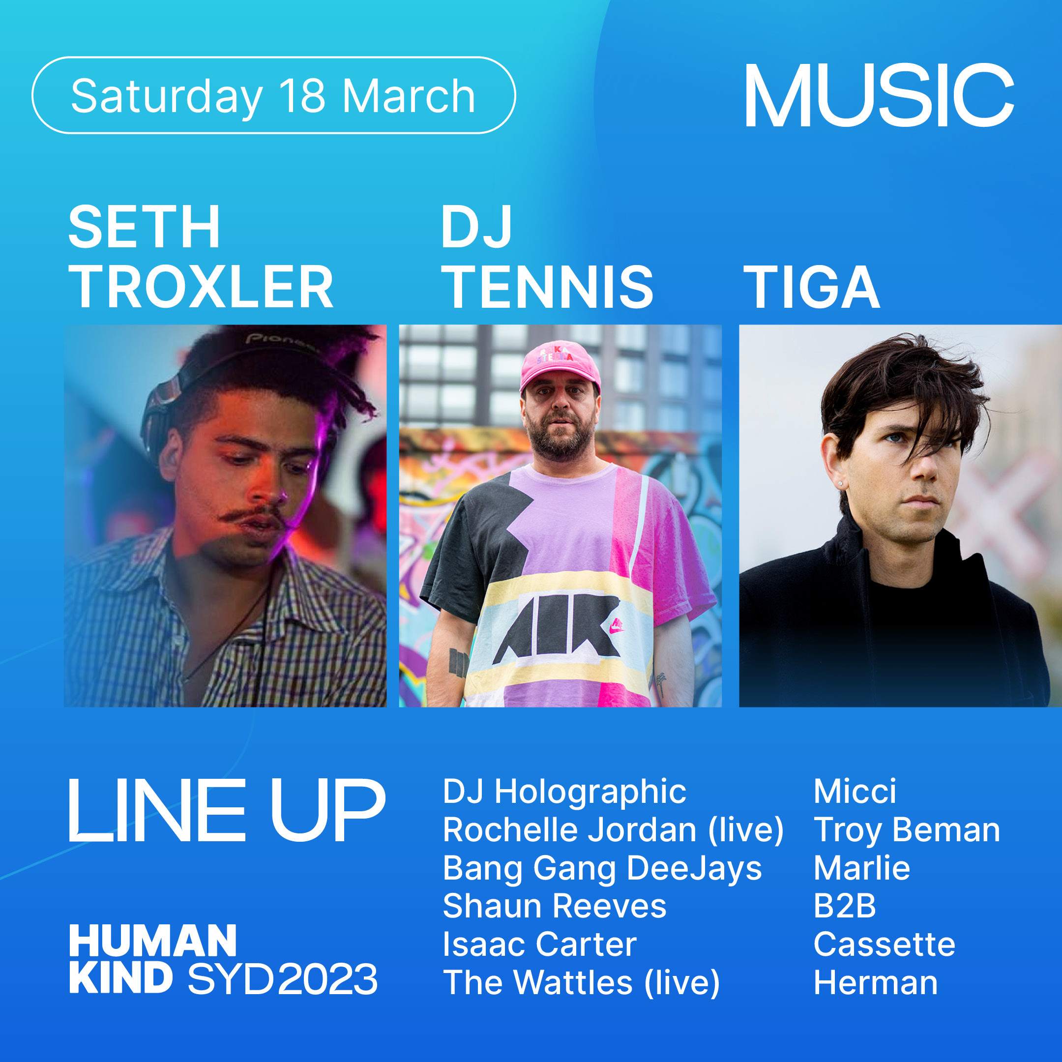 Seth Troxler, DJ Tennis, Tiga  at Luna Park - Página trasera